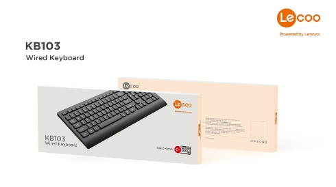 LENOVO LECOO KB103 Q Türkçe USB Siyah Klavye